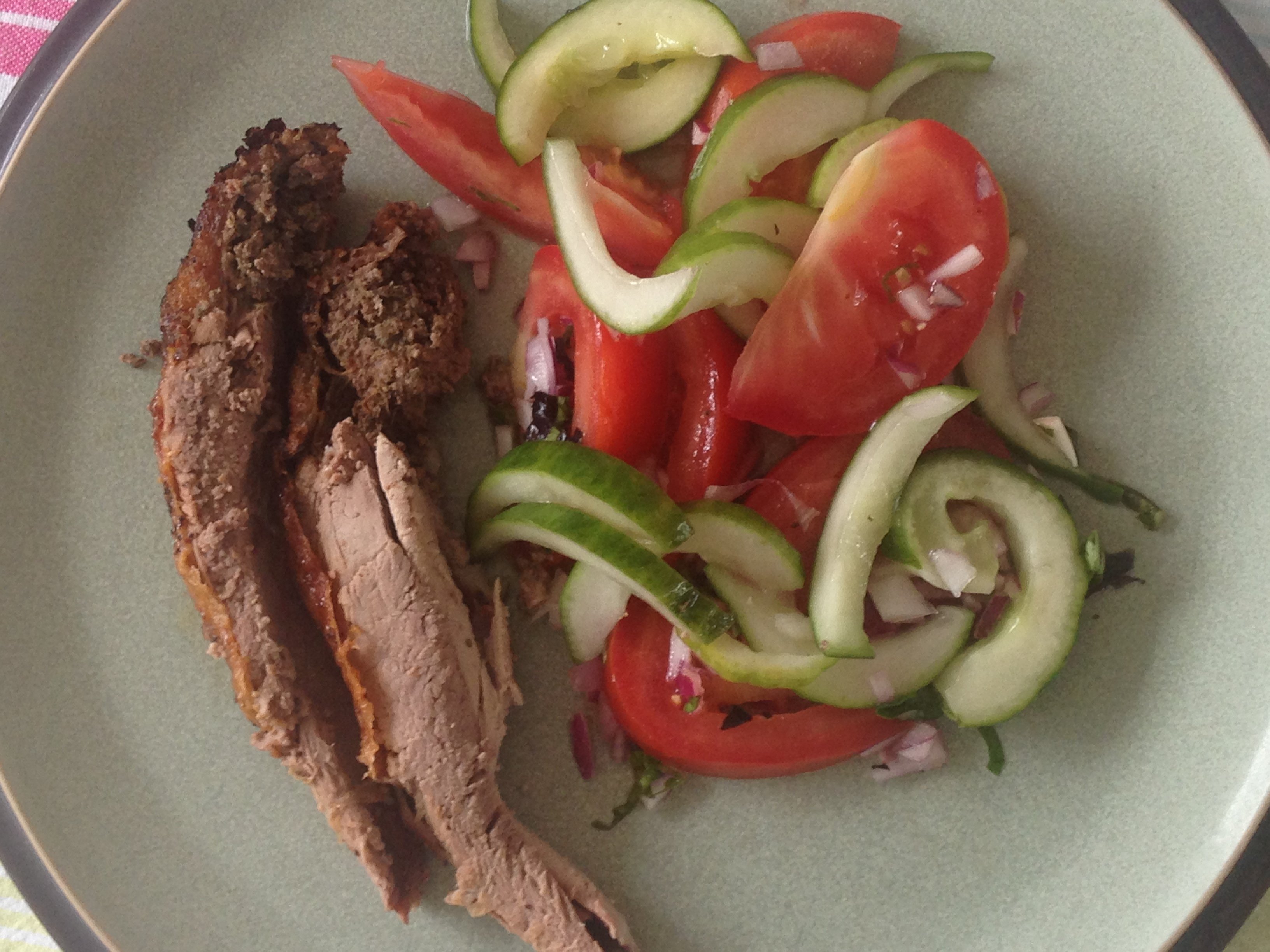 Keto hoofdmaaltijd: Gebraden eend op Italiaanse wijze met salade