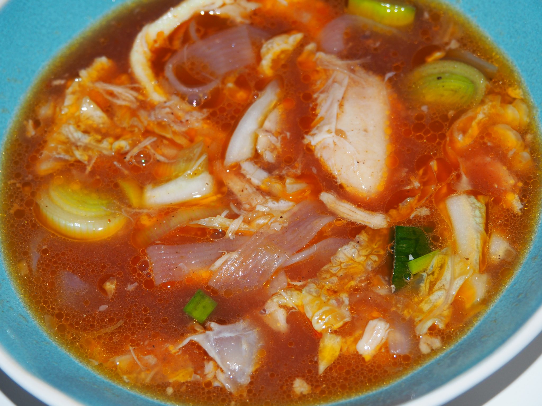 Chinese tomatensoep met kip